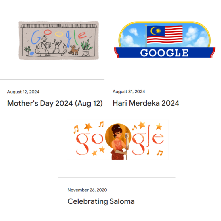 example of google doodle